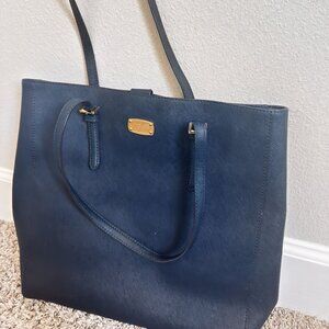 Michael Kors Jet Set Travel Tote – Navy Saffiano Leather